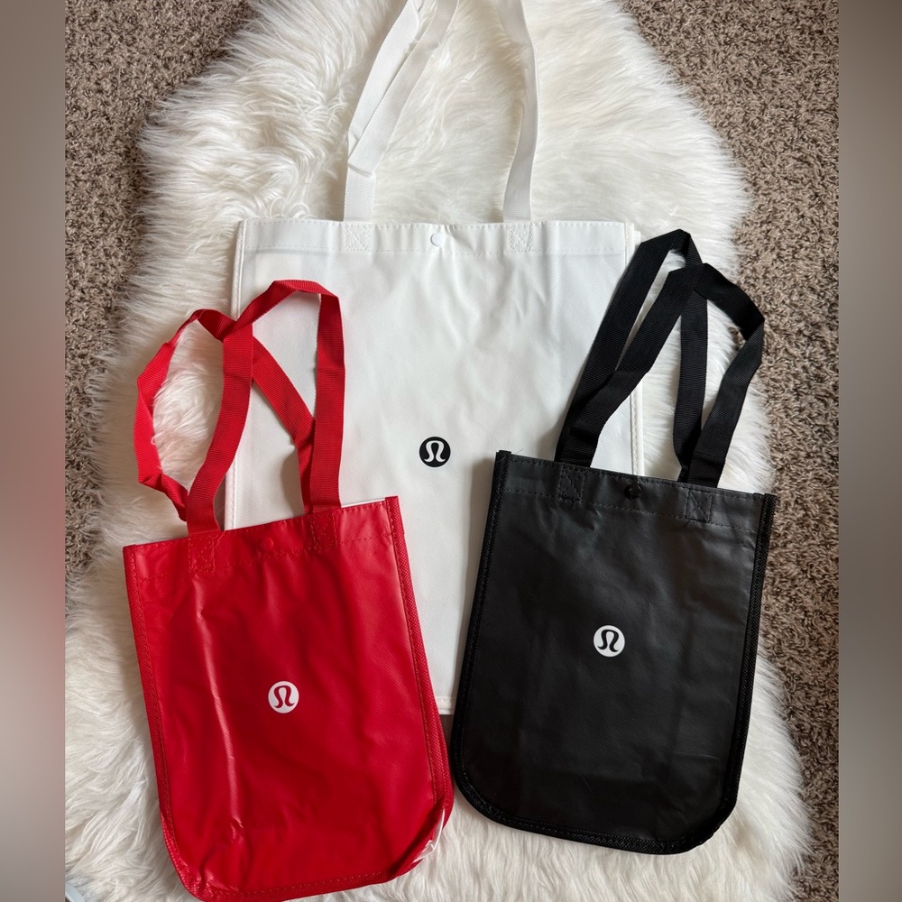 3 new Lululemon shopping bags reusable totes